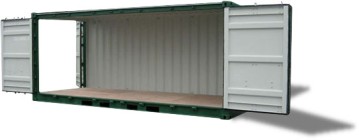 double door container