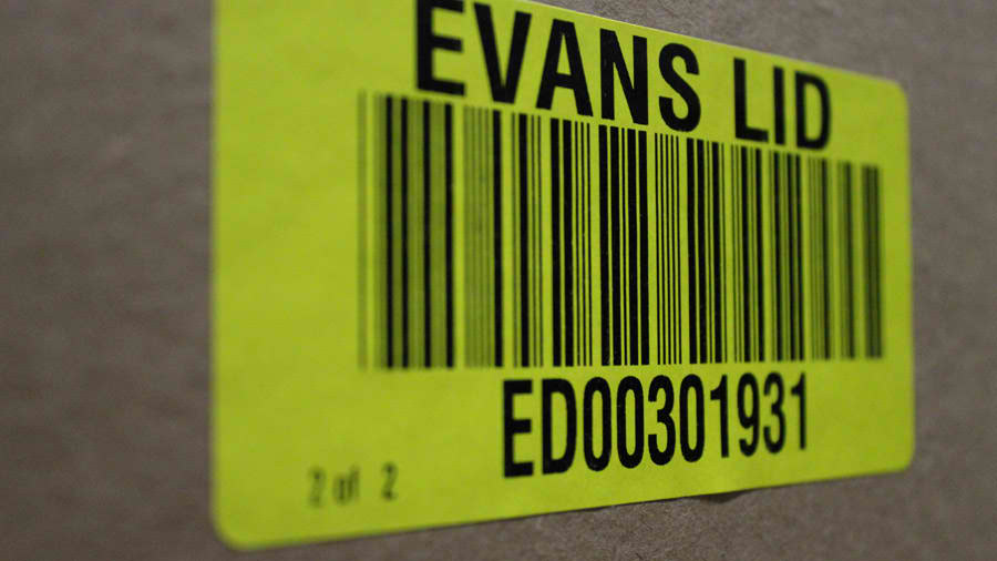 Warehouse Technology Evans LID Barcode