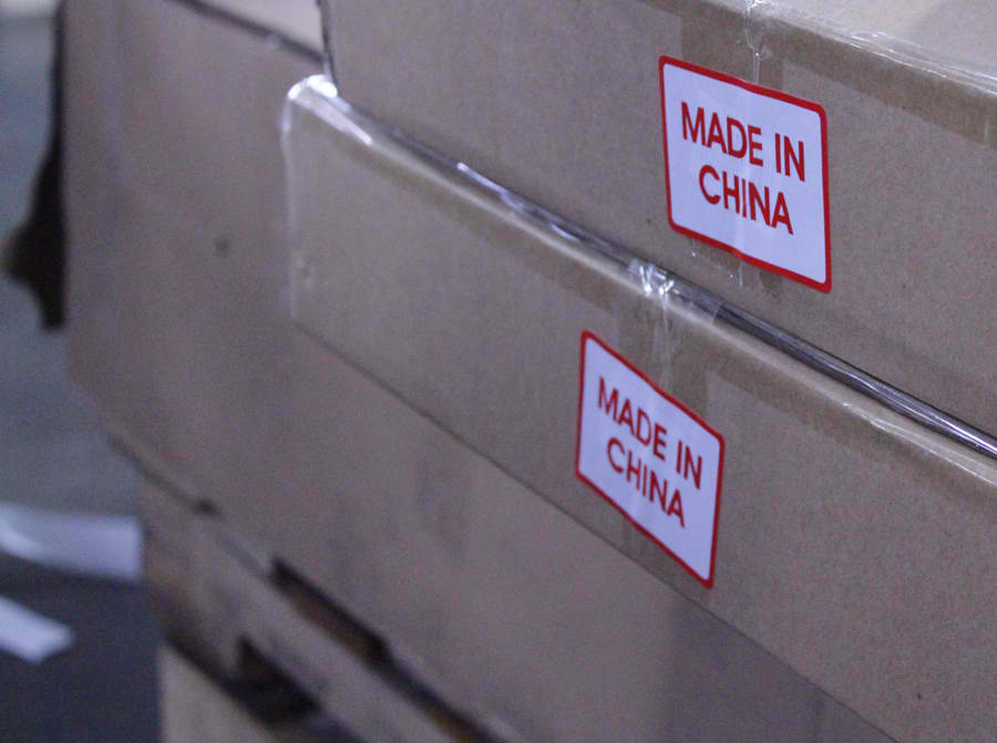 Made in China labels