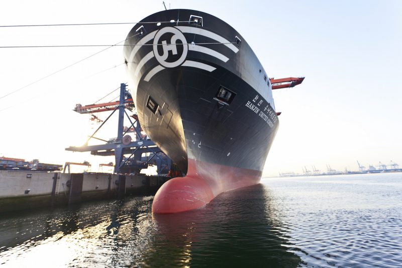 Hanjin Shipping United Kingdom docked