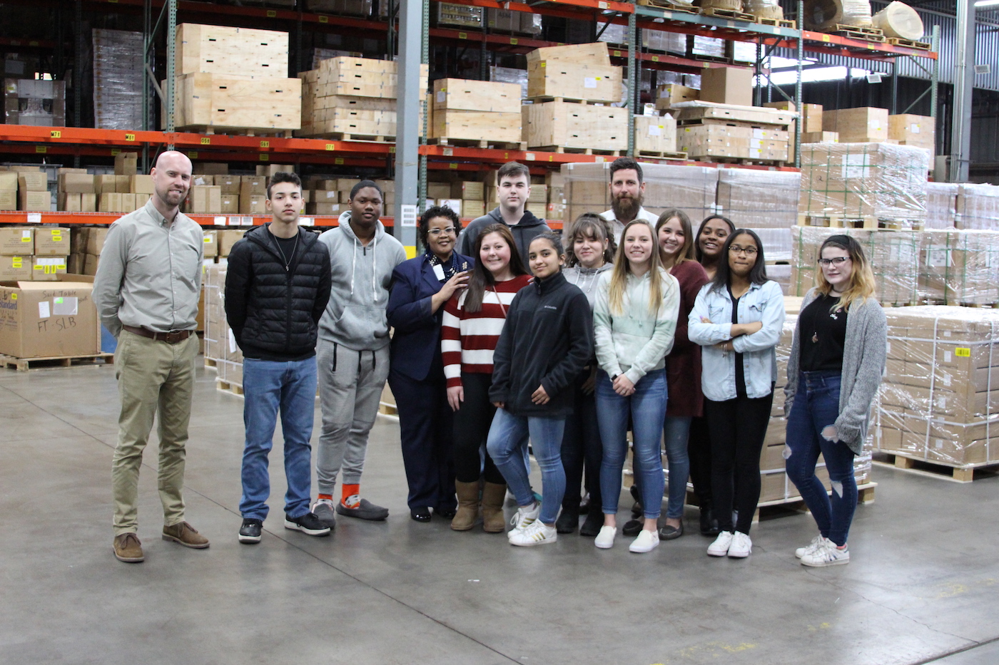 Career Readiness Academy Students Visit Evans Distribution Systems