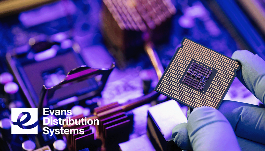 Semiconductor microchip graphic