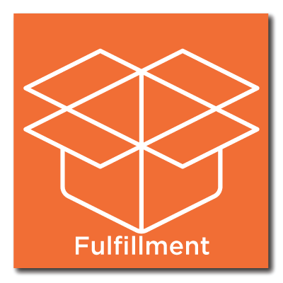fulfillment icon orange background