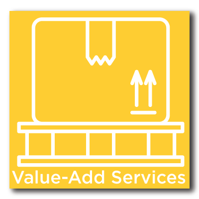 value-added icon yellow background