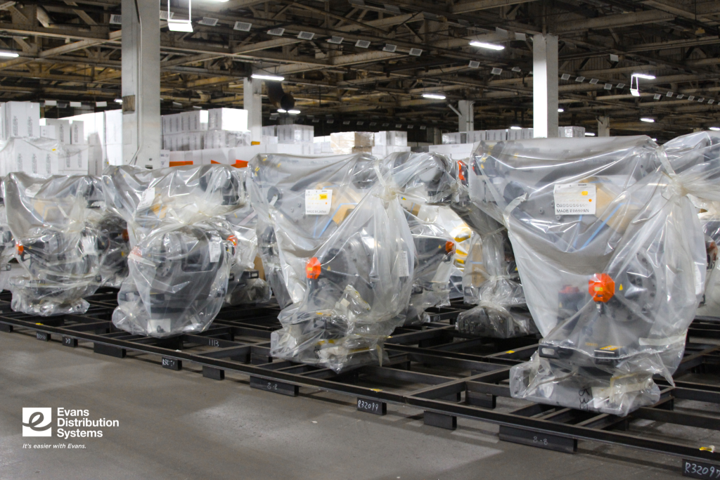 Robots in the Evans warehouse