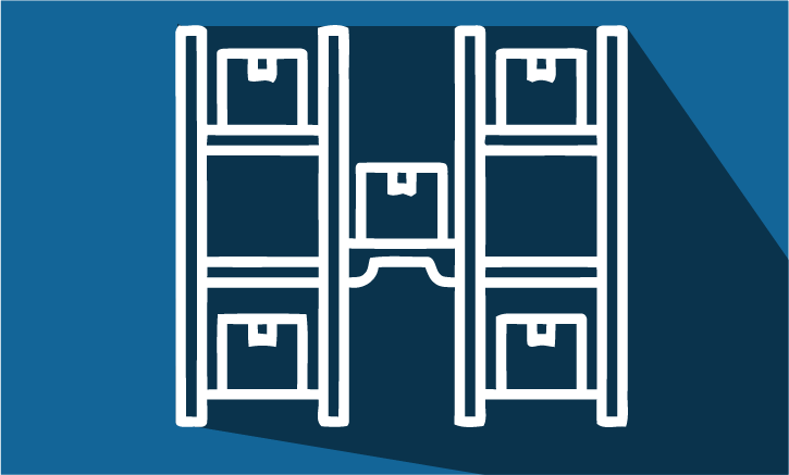 Warehouse Racking Icon Image