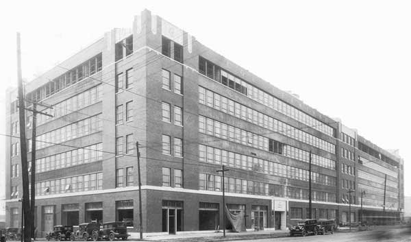 Central Detroit Warehouse facility on Fort Street circa 1929