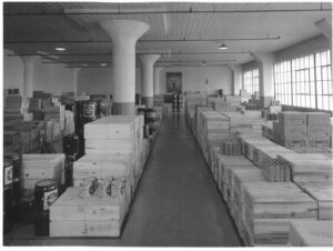 Interior of Fort Street warehouse, 1930