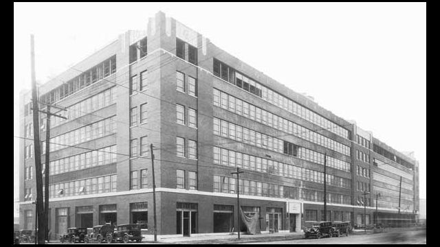 Evans' first warehouse facility on Fort Street, 1929