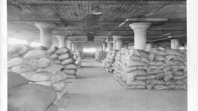 Inside the 1929 warehouse facility